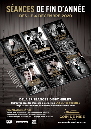 SÉANCES DE FIN D'ANNÉE DÈS LE 4 DÉCEMBRE 2020